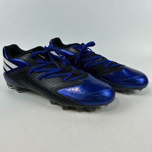 adidas Freak X Carbon Low Football Cleats Mens Size 13 Blue Black White Ironskin